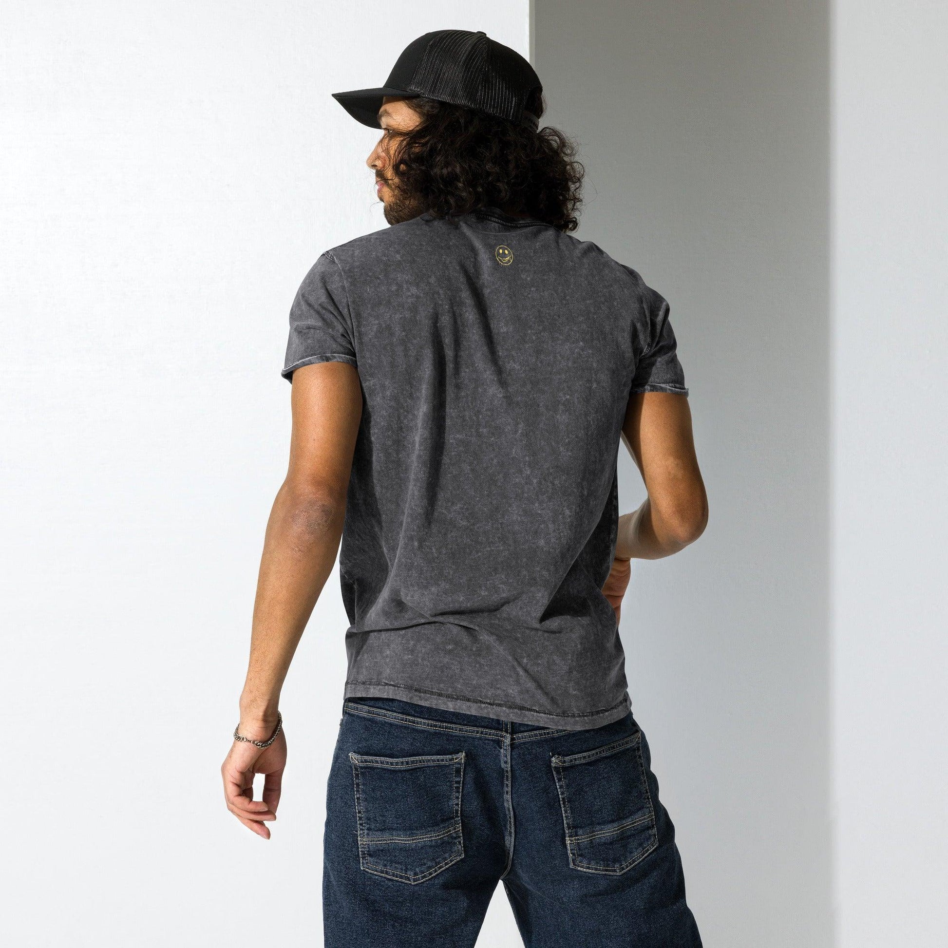 Distressed Derick in Denim (T-Shirt) - BURN Athletic