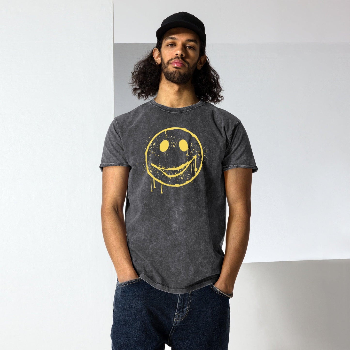 Distressed Derick in Denim (T-Shirt) - BURN Athletic