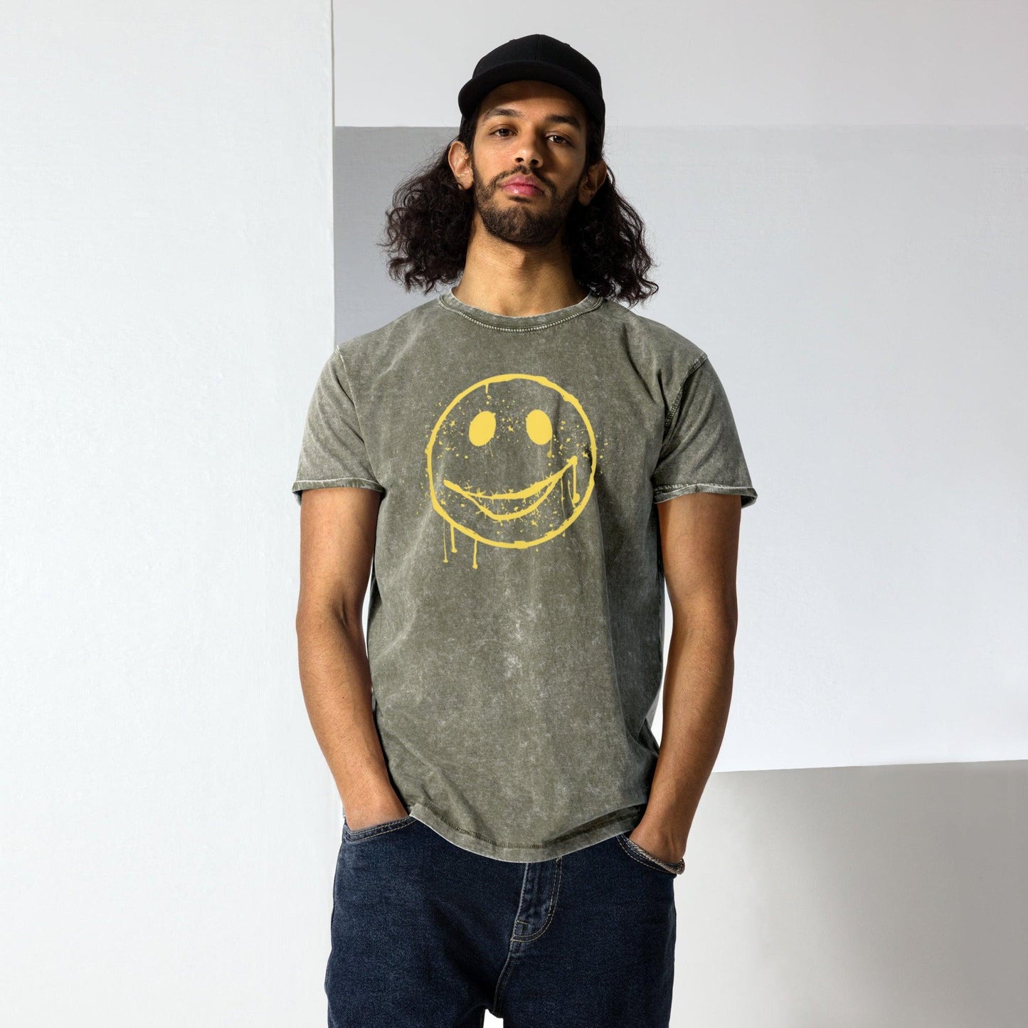 Distressed Derick in Denim (T-Shirt) - BURN Athletic