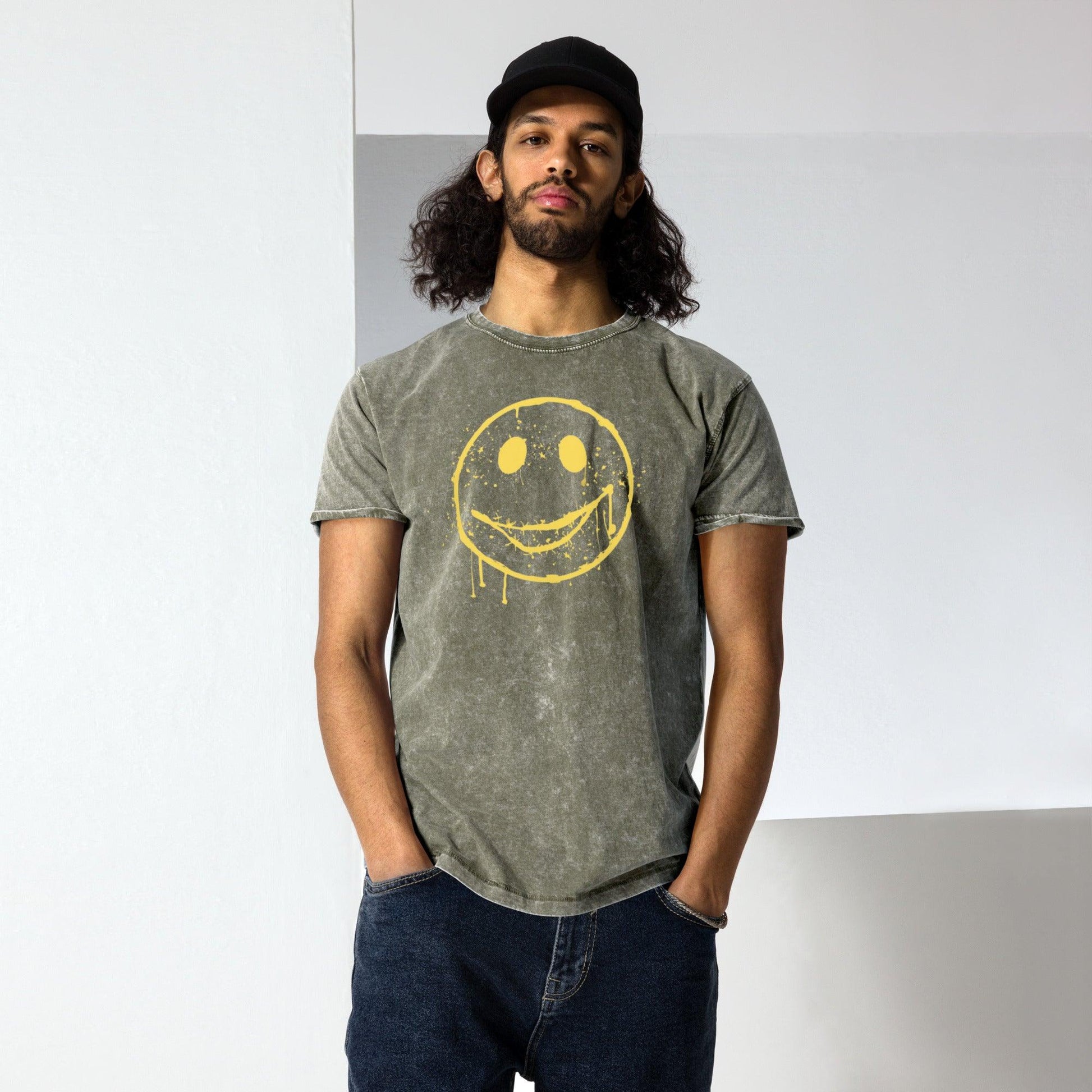 Distressed Derick in Denim (T-Shirt) - BURN Athletic