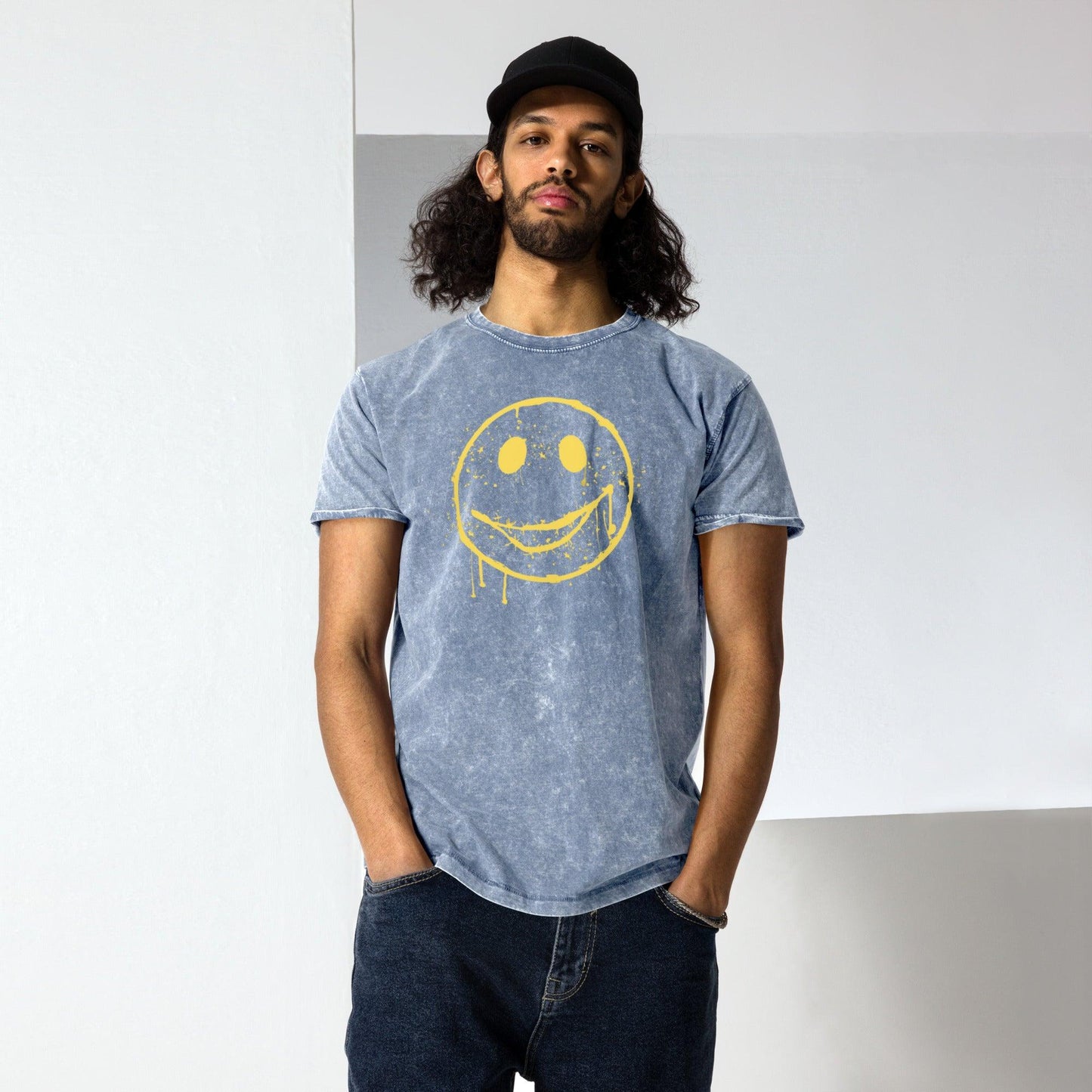 Distressed Derick in Denim (T-Shirt) - BURN Athletic