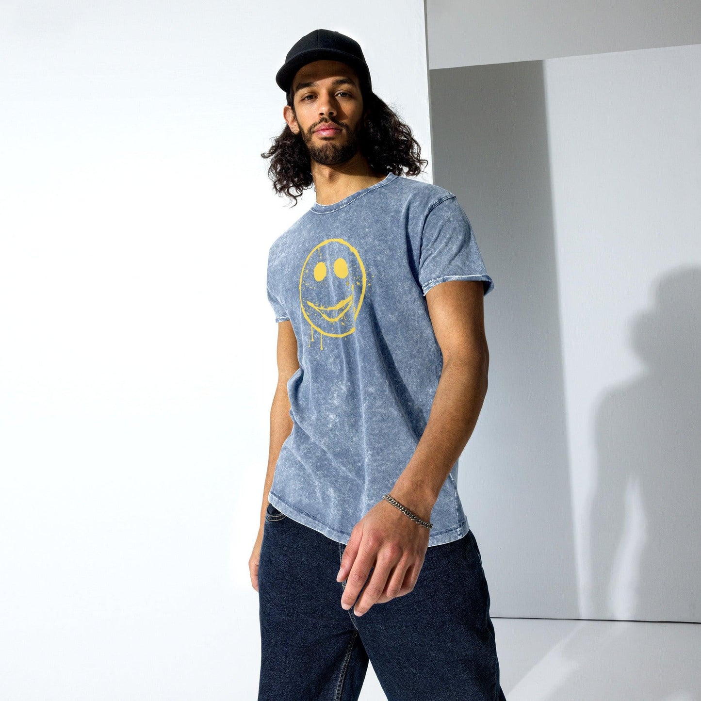 Distressed Derick in Denim (T-Shirt) - BURN Athletic