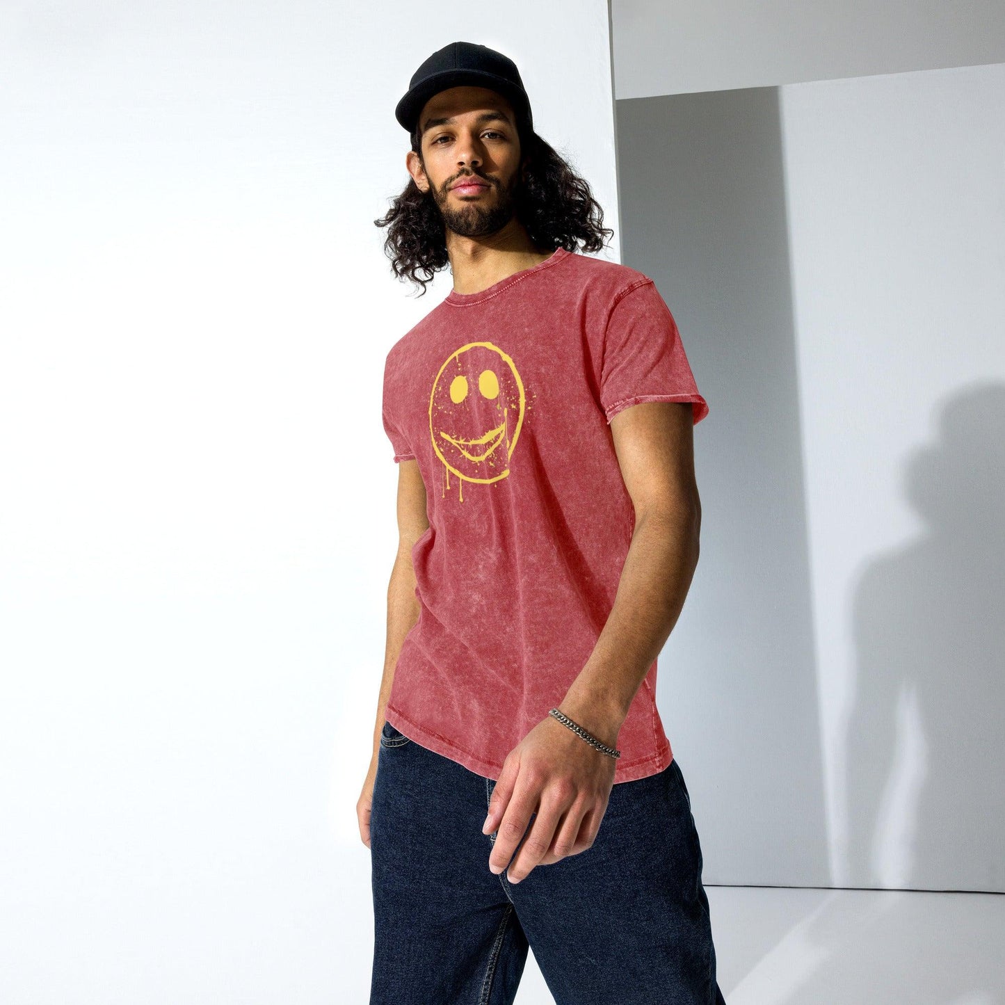 Distressed Derick in Denim (T-Shirt) - BURN Athletic