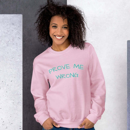 I dare you ,crew-neck-sweatshirt-pink model