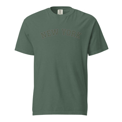 New York blue spruce thick cotton-T-shirt