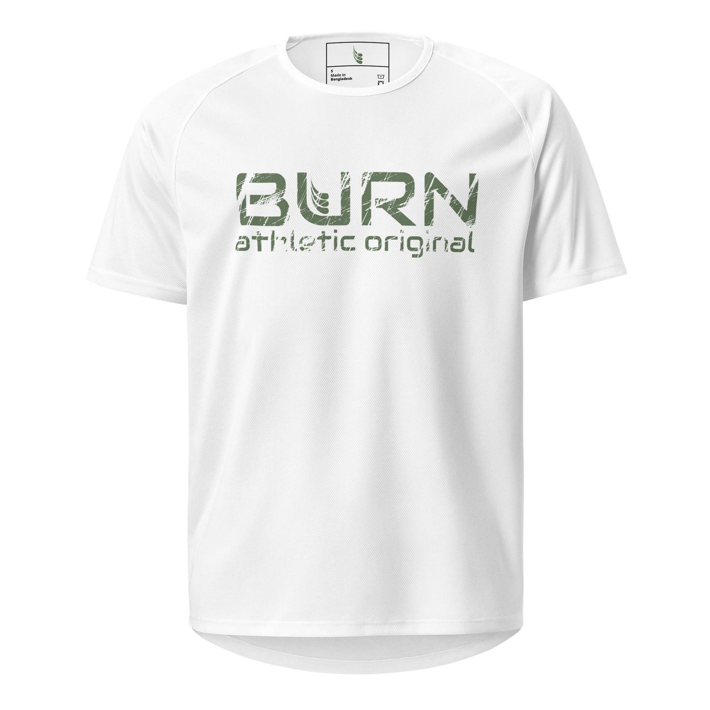 Unisex quick dry T-shirt. The original scratched up Tee - BURN Athletic