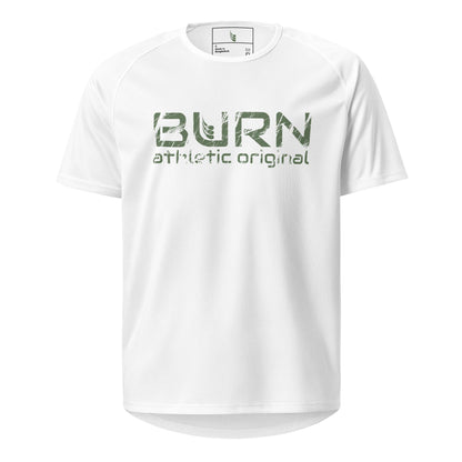 Unisex quick dry T-shirt. The original scratched up Tee - BURN Athletic