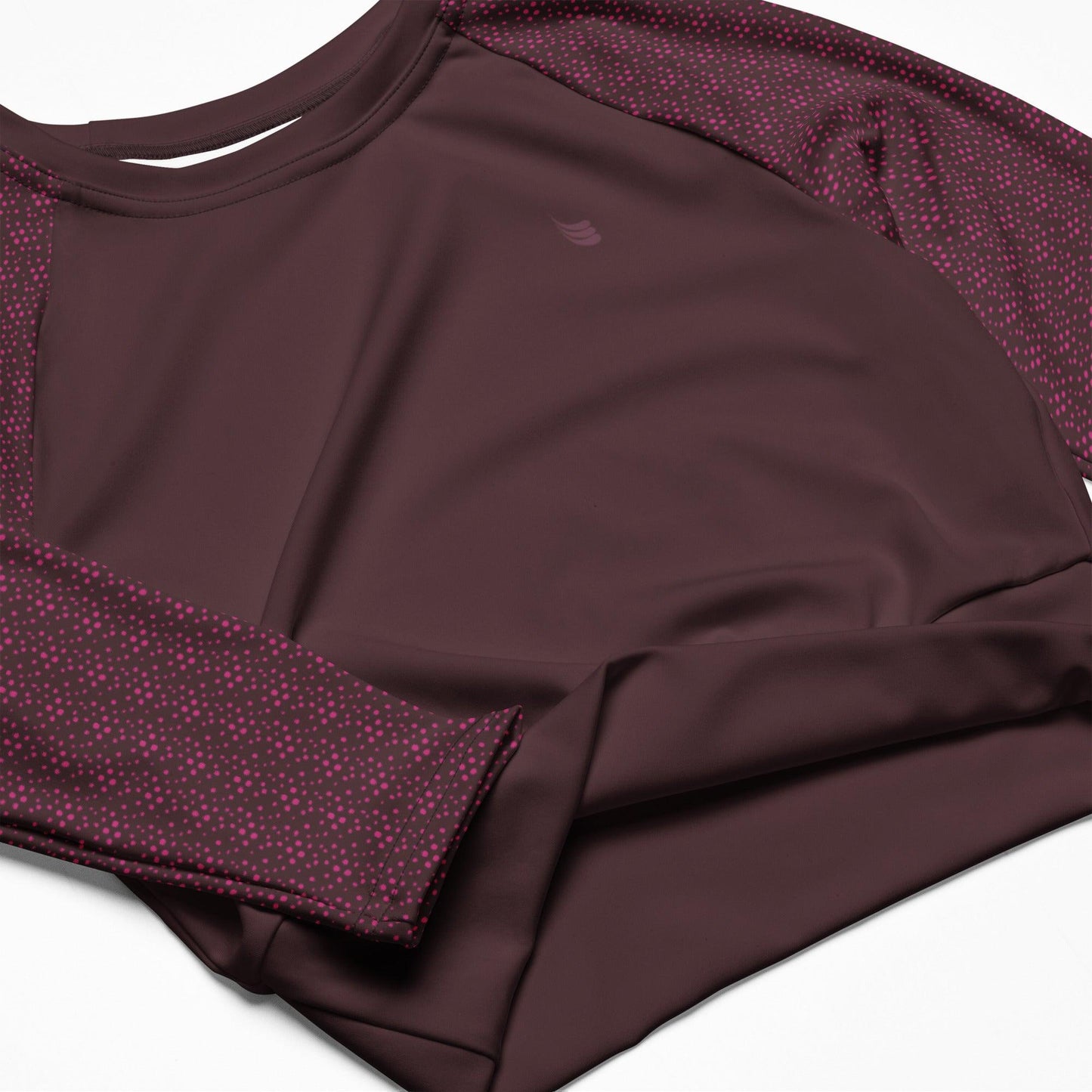 Long-sleeve crop top, lush purple - BURN Athletic