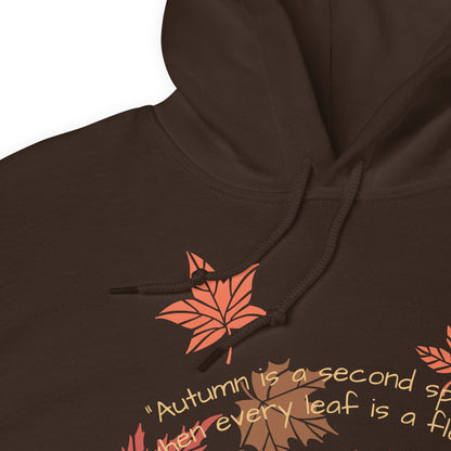 autumn  leaves heavy blend hoodie chocolate