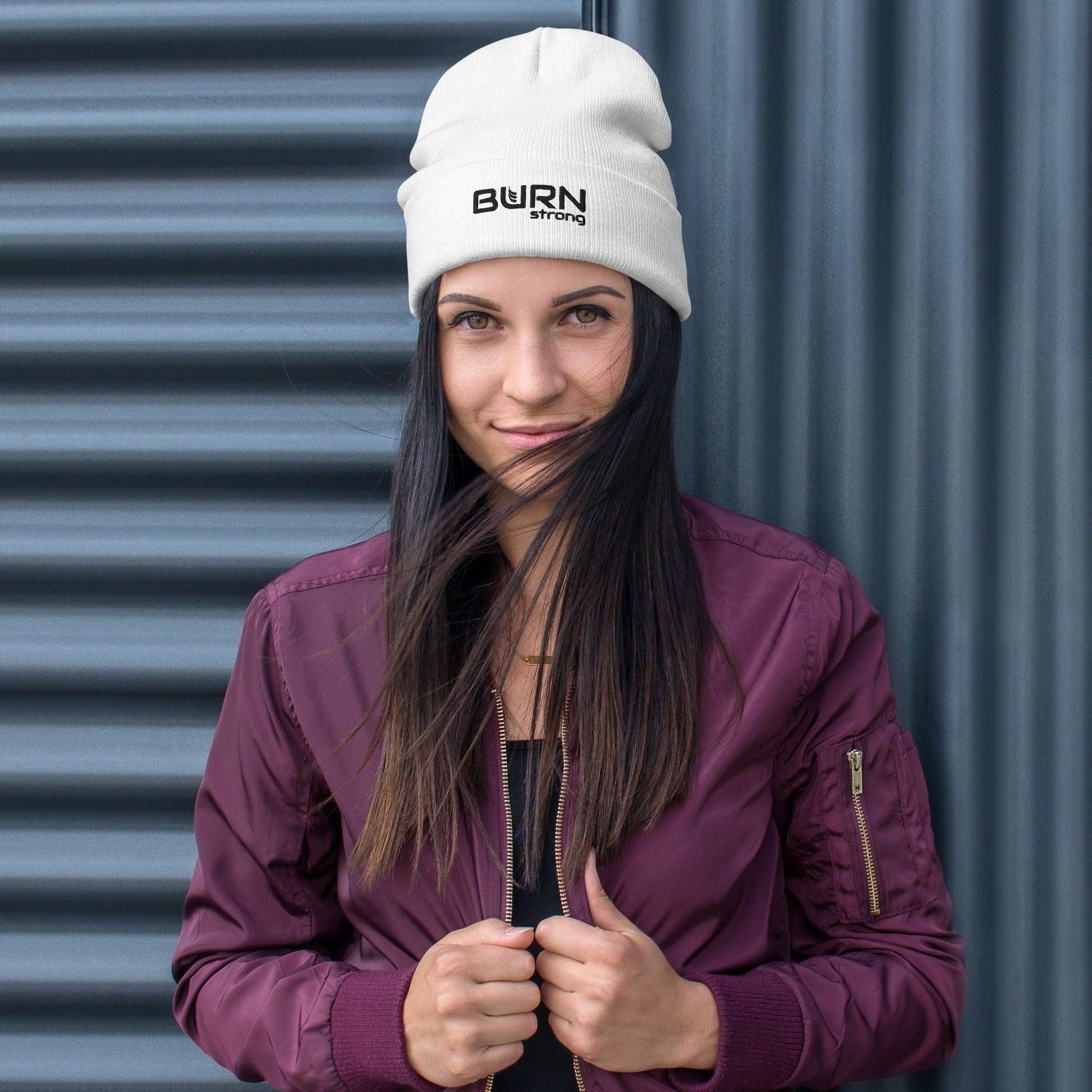 Embroidered BURN strong Beanie - BURN Athletic