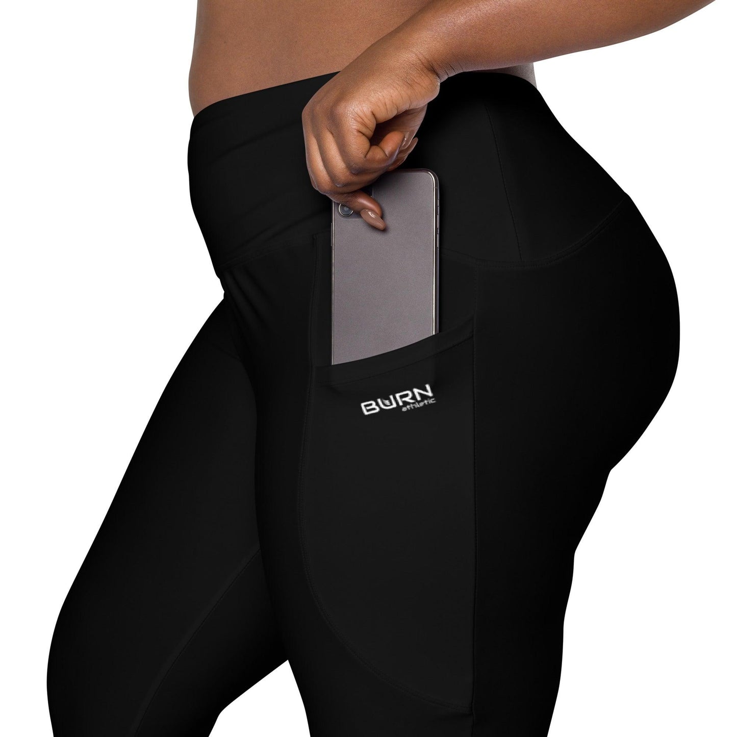 Back to Black, high waisted leggings with pockets. BURN athletic - BURN Athletic