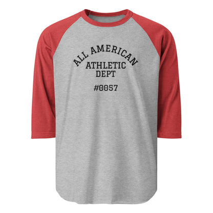 All American 3/4 sleeve raglan shirt - BURN Athletic