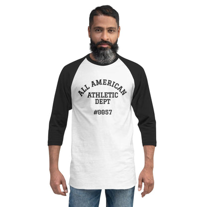 All American 3/4 sleeve raglan shirt - BURN Athletic