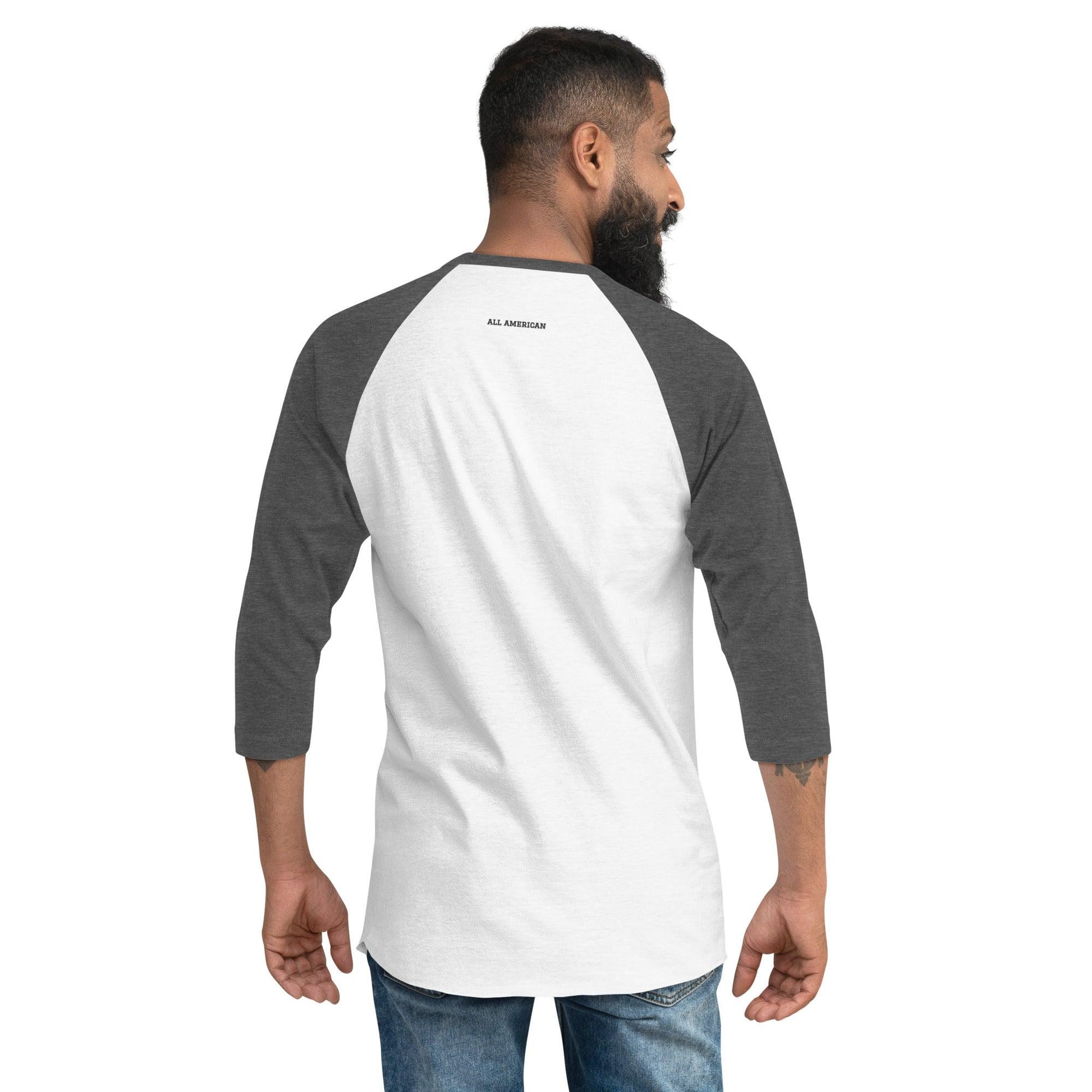 All American 3/4 sleeve raglan shirt - BURN Athletic