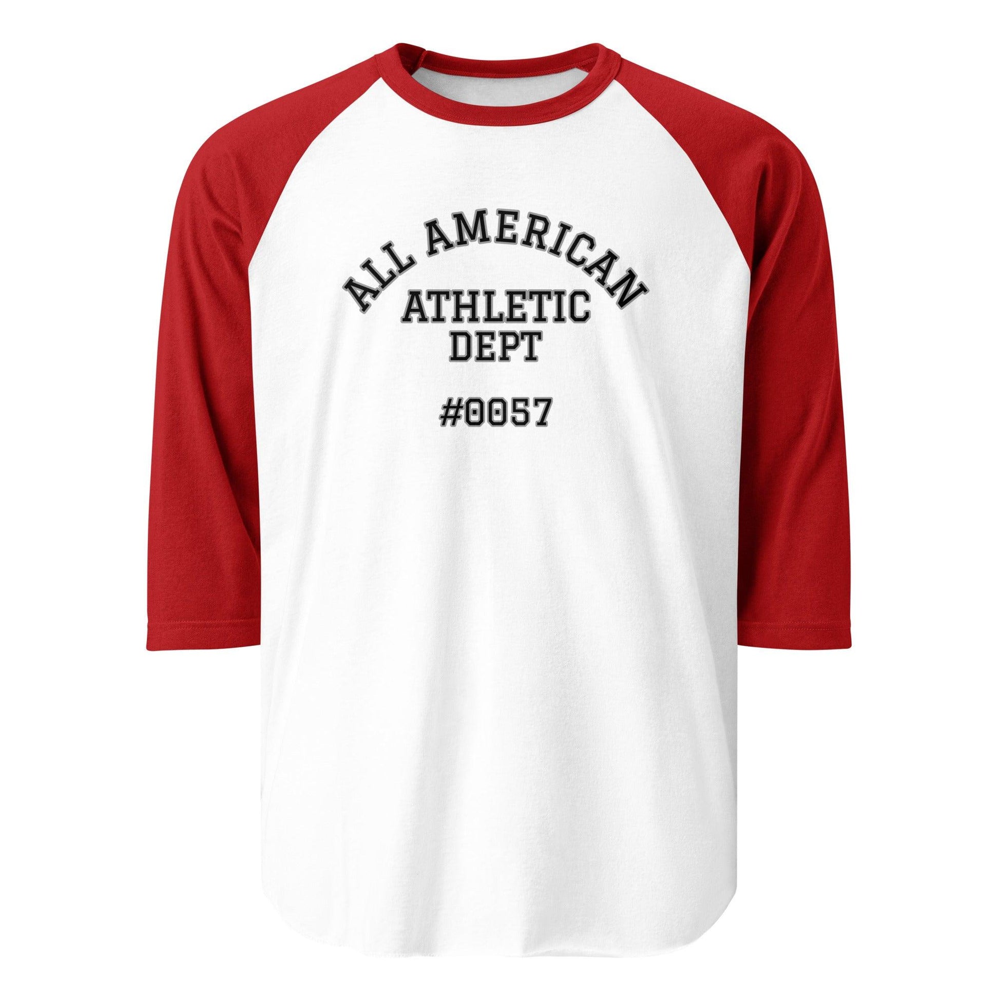 All American 3/4 sleeve raglan shirt - BURN Athletic