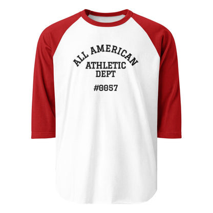 All American 3/4 sleeve raglan shirt - BURN Athletic