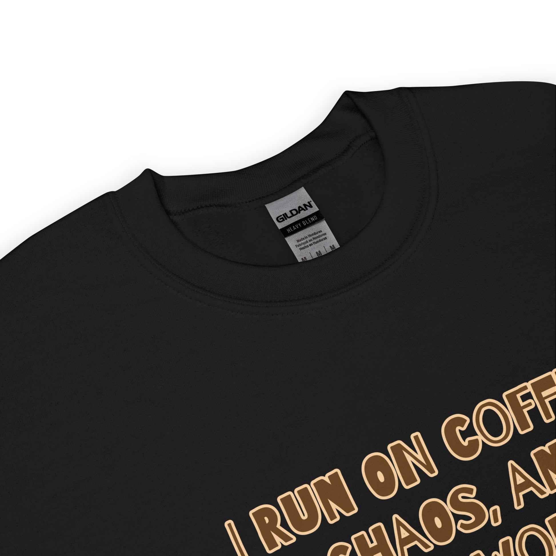 Unisex Sweatshirt. I run on coffee, chaos and cuss words - BURN Athletic