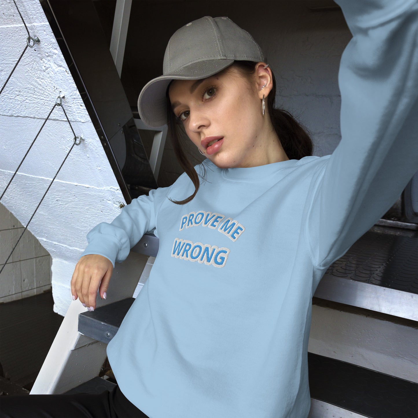 Embroidered unisex Sweatshirt, prove me wrong... I dare you - BURN Athletic