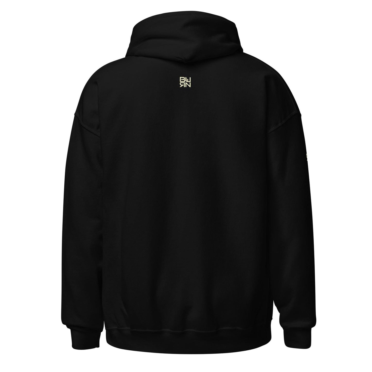 Unisex Hoodie, square burn design - BURN Athletic