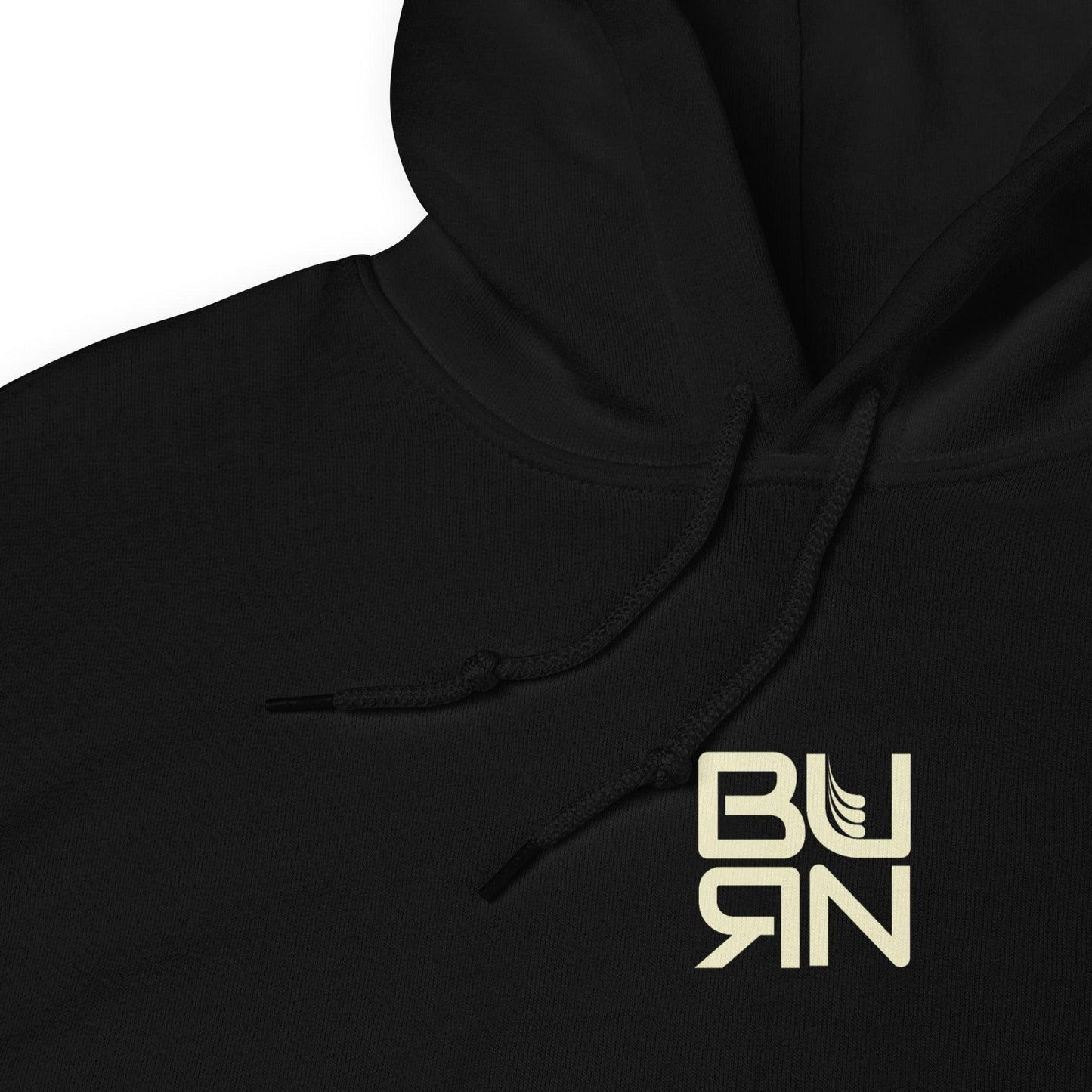 Unisex Hoodie, square burn design - BURN Athletic