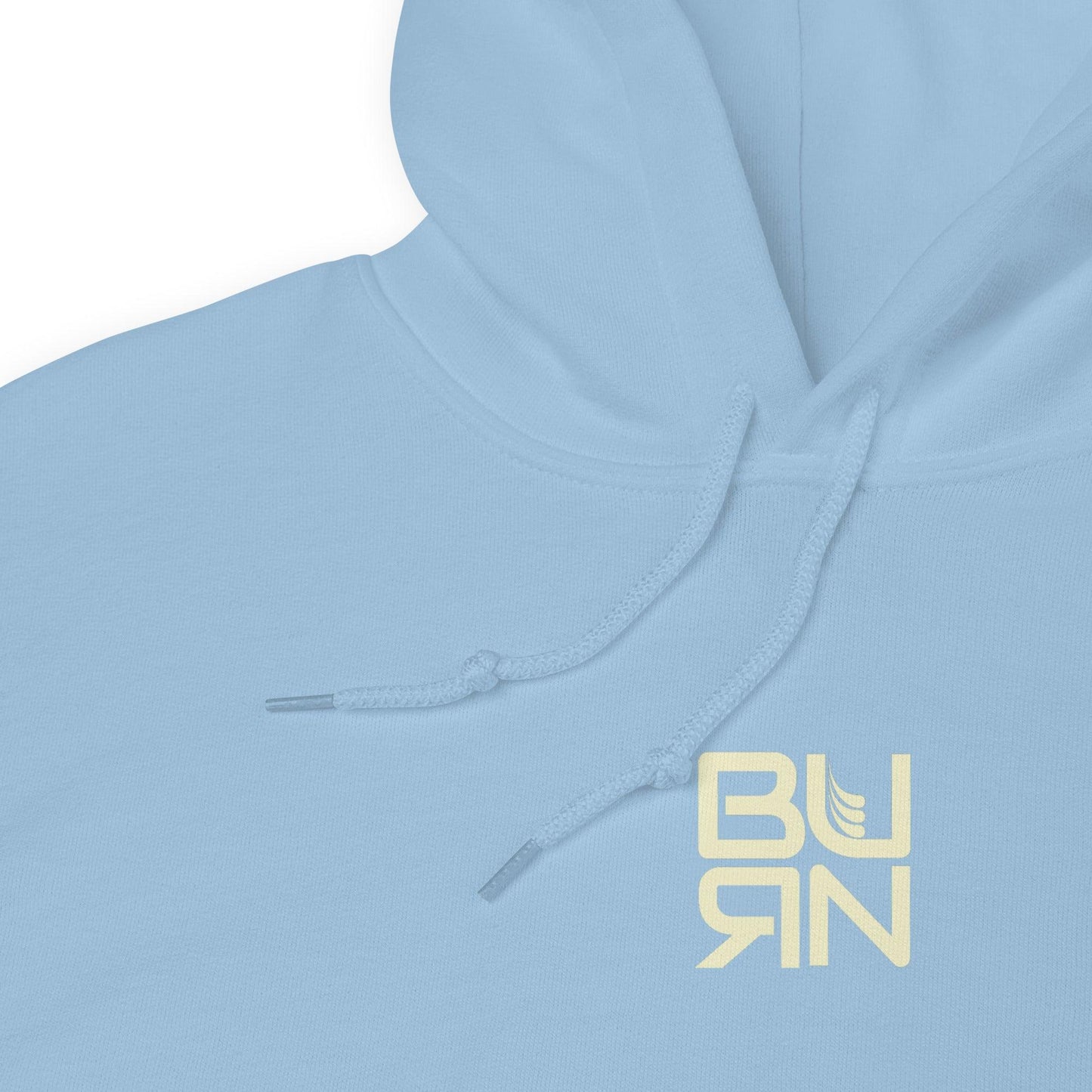 Unisex Hoodie, square burn design - BURN Athletic