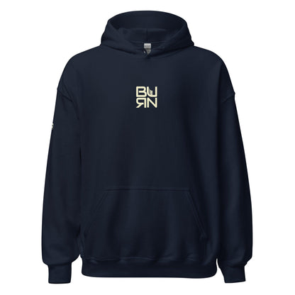 Unisex Hoodie, square burn design - BURN Athletic