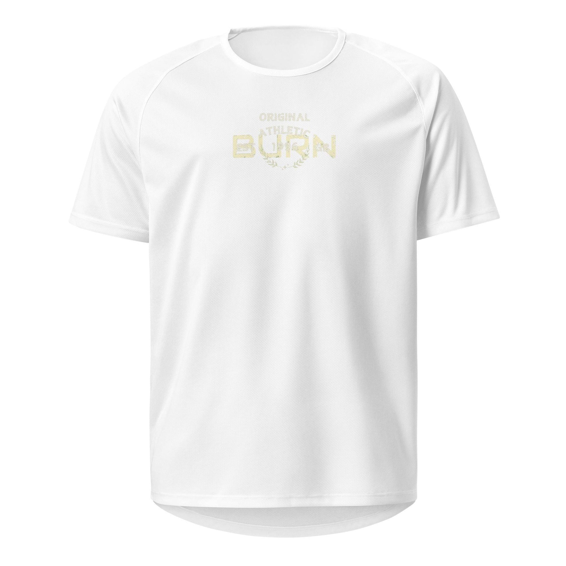 Unisex sports, power up, quick dry T-shirt. Distressed original - BURN Athletic