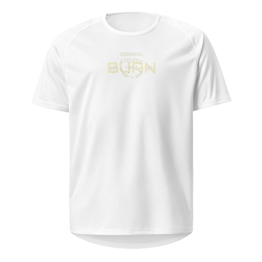 Unisex sports, power up, quick dry T-shirt. Distressed original - BURN Athletic