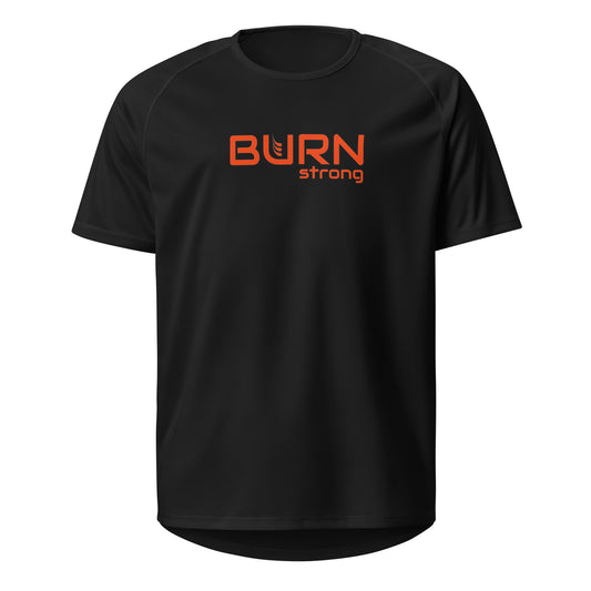 Unisex quick dry T-shirt. Burn strong - BURN Athletic