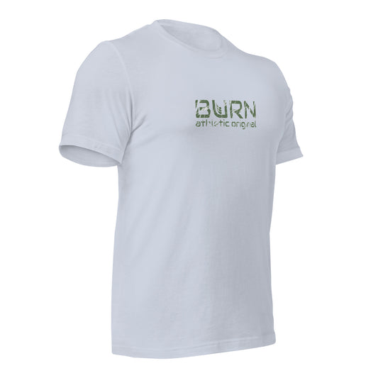 Unisex T-shirt. Distressed BURN athletic original - BURN Athletic