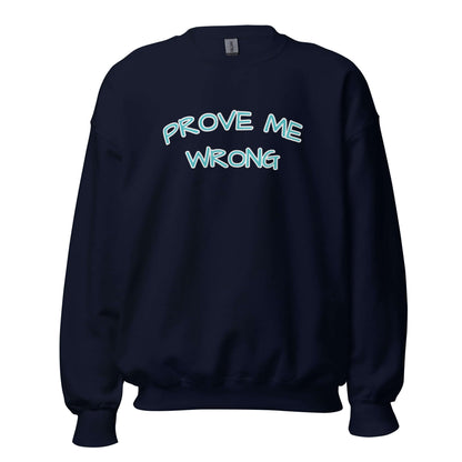 unisex crew neck sweatshirt navy front