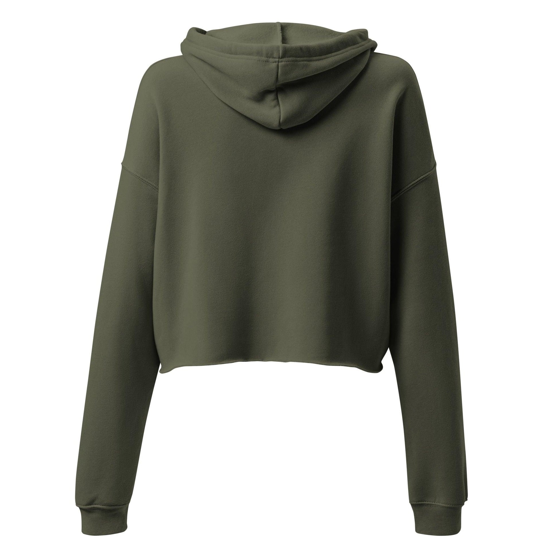 Crop top hoodie, Storm, military Green or Peach - BURN Athletic