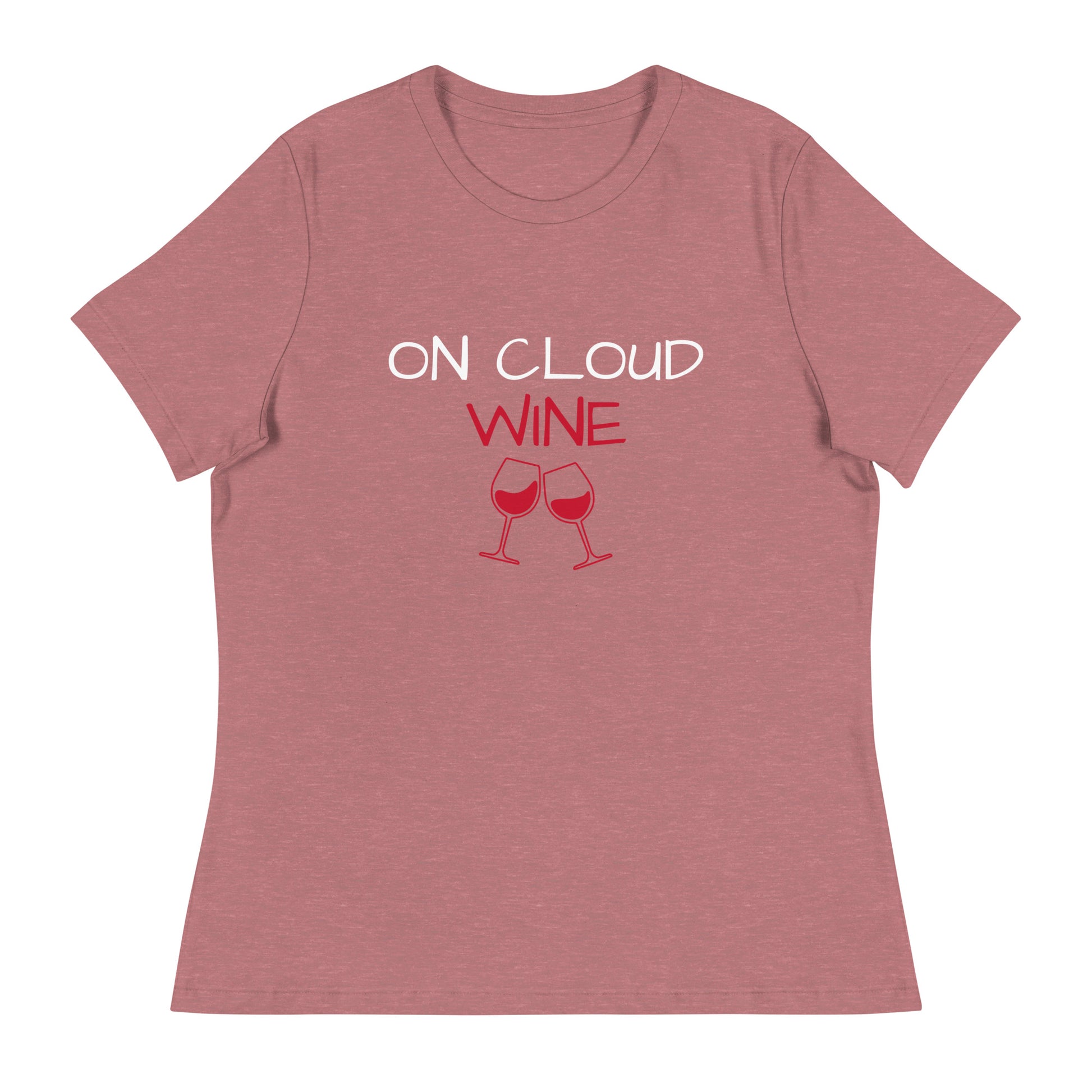 Women's Relaxed T-Shirt, on cloud wine - BURN Athletic