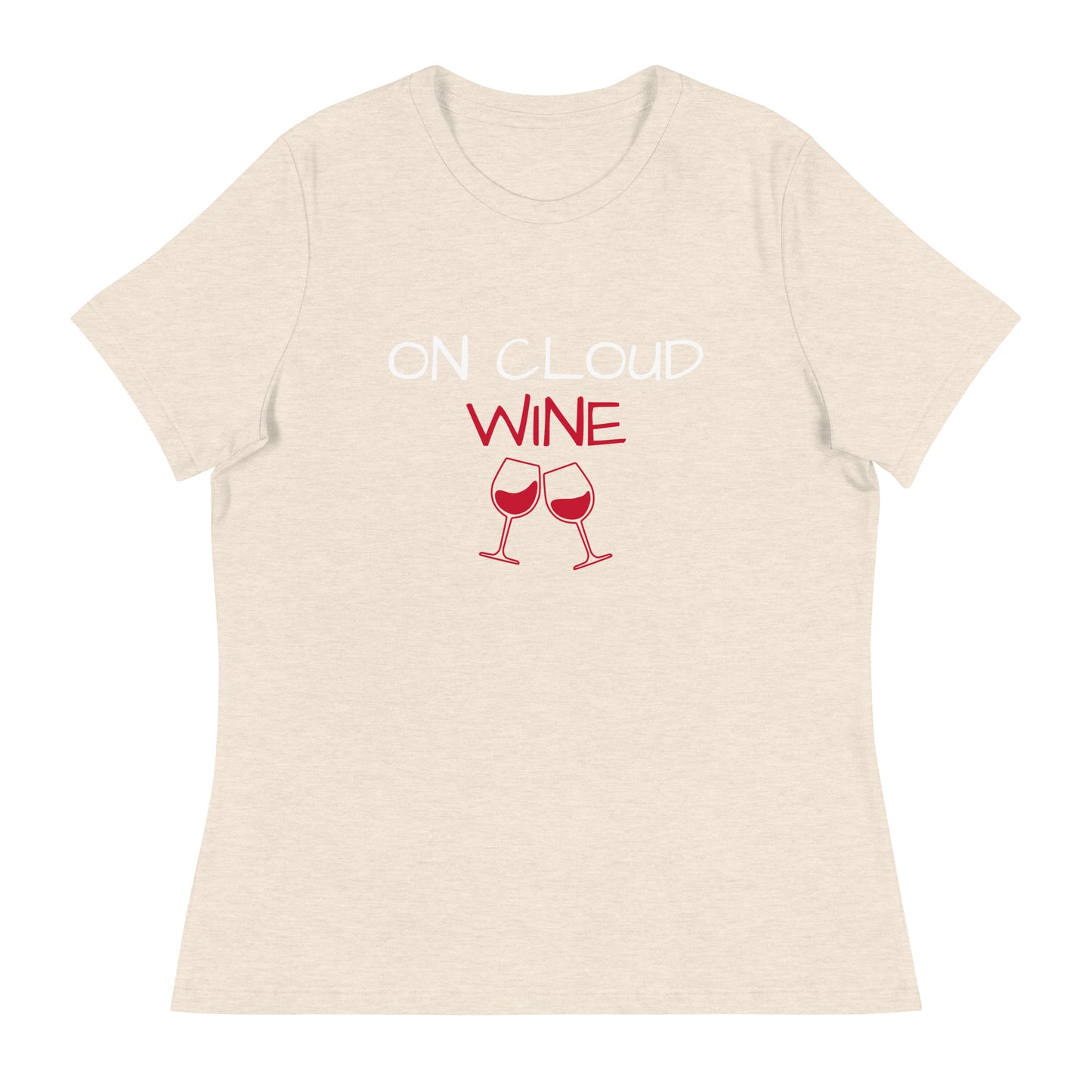 Women's Relaxed T-Shirt, on cloud wine - BURN Athletic