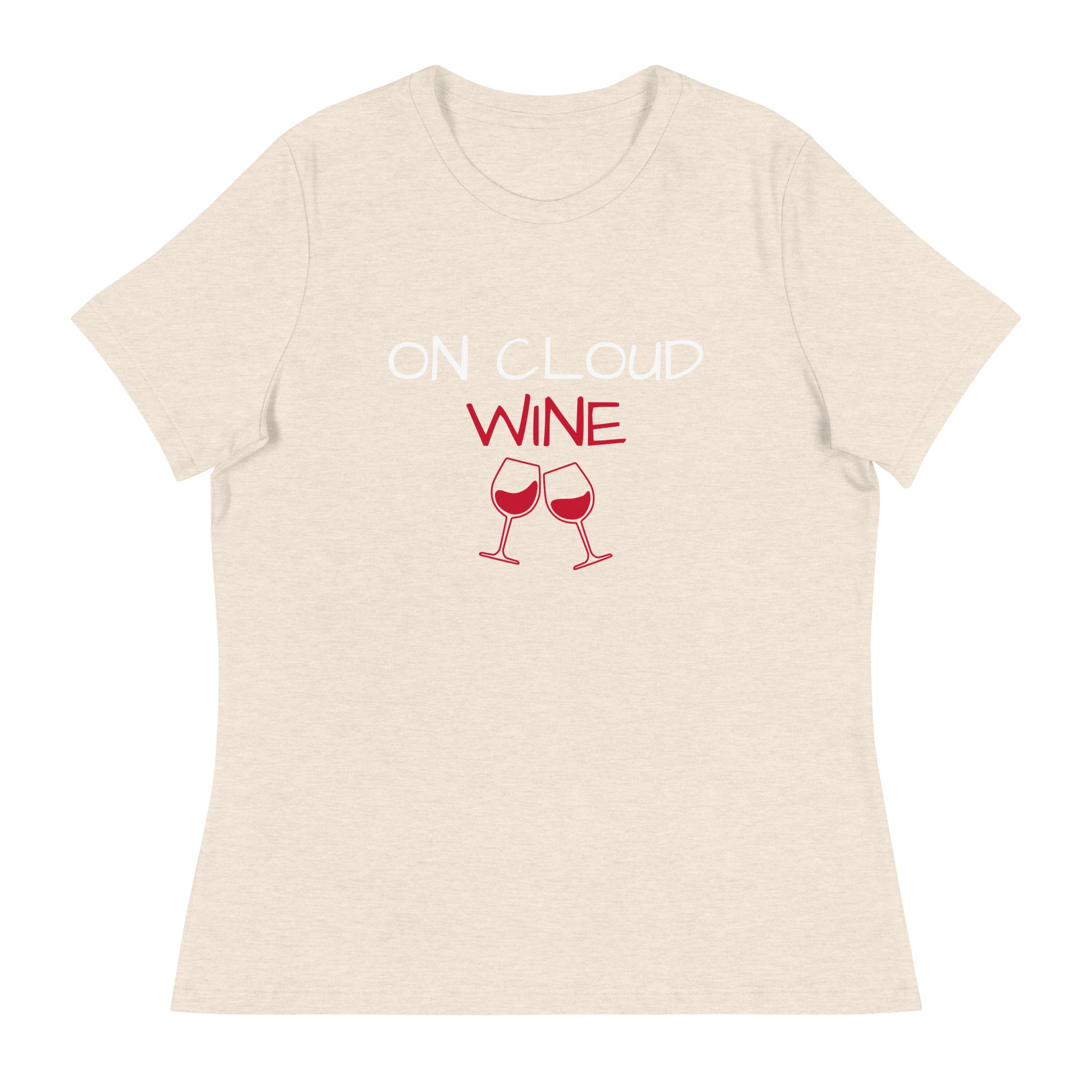 Women's Relaxed T-Shirt, on cloud wine - BURN Athletic